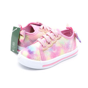 Laura Ashley Girls Size 5 Sneakers Pink Low Top Lace Up Casual Shoes